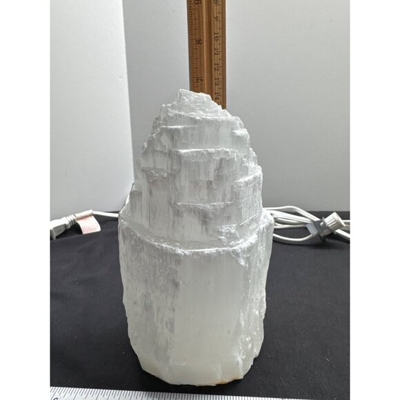 Natural Selenite Crystal Tower For Home & Office Decor 8" Tall - Picture 4 of 11